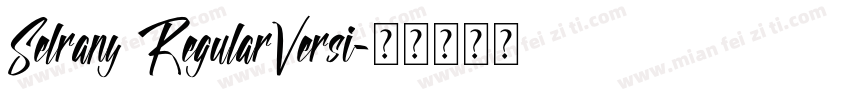 Selrany RegularVersi字体转换